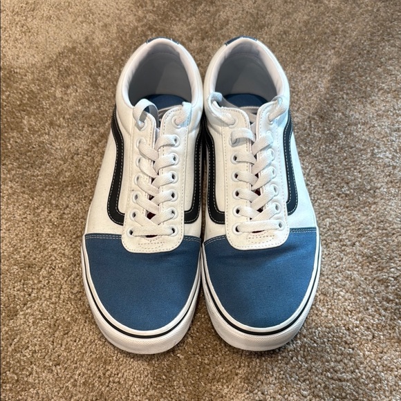 Vans Other - Vans Red, White & Blue Canvas Skate Sneakers